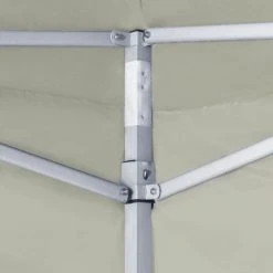 VidaXL Tente Pliable Avec 2 Parois 3 X 3 M Crème - Crème -Pergola Soldes 10976783 3