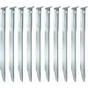 AMANKA Set 10 Piquets XL En Acier Galvanisé 230x23mm Sardines Métalliques En V Pour Tentes De Camping Terrain Sablonneux