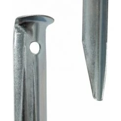 AMANKA Set 10 Piquets XL En Acier Galvanisé 230x23mm Sardines Métalliques En V Pour Tentes De Camping Terrain Sablonneux -Pergola Soldes 10978089 3