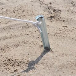 AMANKA Set 10 Piquets XL En Acier Galvanisé 230x23mm Sardines Métalliques En V Pour Tentes De Camping Terrain Sablonneux -Pergola Soldes 10978089 5