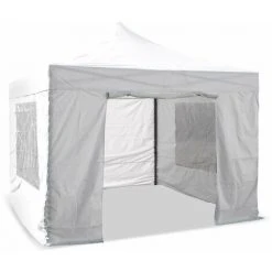 TERRE JARDIN Lot De 4 Murs Pour Tonnelle Pliante 3 X 3 M Blanc - Blanc