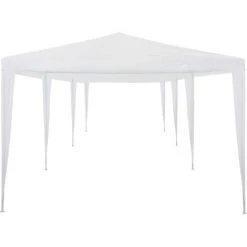VidaXL Tente De Réception 3 X 9 M PE Blanc - Blanc -Pergola Soldes 11643734 2