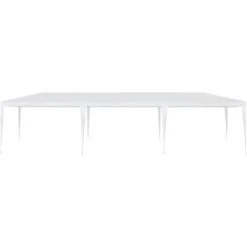 VidaXL Tente De Réception 3 X 9 M PE Blanc - Blanc -Pergola Soldes 11643734 3