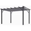 Habrita Pergola 100% Aluminium Couleur Grise 4,00 X 3,00 X 2,30 M - 12 M2 -Pergola Soldes 11754623 1