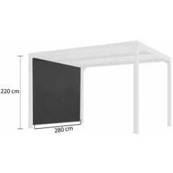 Habrita Rideau Pour Pergola Bioclimatique PER 3630 BI -Pergola Soldes 11754641 3