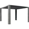 VidaXL Tonnelle Avec Toit Résine Tressée Gris Et Anthracite 300x300x200 Cm - Anthracite -Pergola Soldes 11772644 1