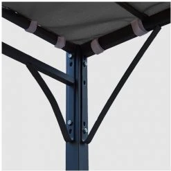 HAPPY GARDEN Pergola Murale 3 × 2,5m NICE Grise - Gris -Pergola Soldes 11773489 3