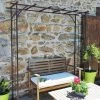 LMOULIN Arche De Jardin En Fer Vieilli Tubes Carrés Grand Modèle -Pergola Soldes 11916736 1