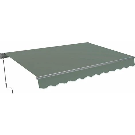HABITAT ET JARDIN Store Banne En Aluminium "Ombra 3" - 4 X 2.50 M - Gris Foncé 3 HABITAT ET JARDIN Store Banne En Aluminium "Ombra 3" - 4 X 2.50 M - Gris Foncé