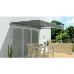 HABITAT ET JARDIN Store Banne En Aluminium "Ombra 3" - 4 X 2.50 M - Gris Foncé 8 HABITAT ET JARDIN Store Banne En Aluminium "Ombra 3" - 4 X 2.50 M - Gris Foncé -Pergola Soldes 12193829 3