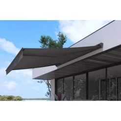CONCEPT-USINE Store Banne Motirisé 3 X 2,5 M Gris Polyester LOZIO - Gris -Pergola Soldes 12227977 5