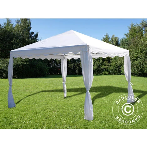 DANCOVER Tente De Réception UNICO 3x3m, Blanc - Blanc 4 DANCOVER Tente De Réception UNICO 3x3m, Blanc - Blanc – Image 2