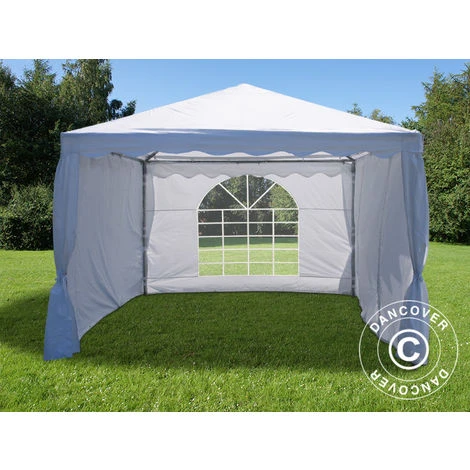 DANCOVER Tente De Réception UNICO 3x3m, Blanc - Blanc 6 DANCOVER Tente De Réception UNICO 3x3m, Blanc - Blanc – Image 4