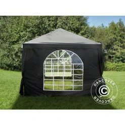 DANCOVER Tente De Réception UNICO 3x3m, Noir - Noir
