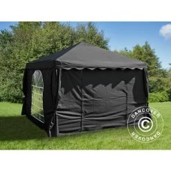 DANCOVER Tente De Réception UNICO 3x3m, Noir - Noir 9 DANCOVER Tente De Réception UNICO 3x3m, Noir - Noir -Pergola Soldes 12729041 3