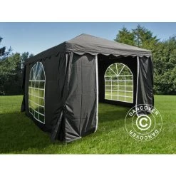 DANCOVER Tente De Réception UNICO 3x3m, Noir - Noir 11 DANCOVER Tente De Réception UNICO 3x3m, Noir - Noir -Pergola Soldes 12729041 5