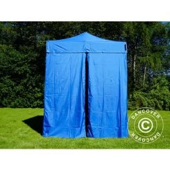 DANCOVER Tente Pliante Chapiteau Pliable Tonnelle Pliante Barnum Pliant FleXtents Basic V.2, 2x2m Bleu, Avec 4 Cotés - Bleu -Pergola Soldes 12729217 4