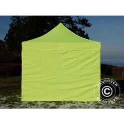 DANCOVER Tente Pliante Chapiteau Pliable Tonnelle Pliante Barnum Pliant FleXtents PRO 3x3m Néon Jaune/vert, Avec 4 Cotés - Néon Jaune/vert 9 DANCOVER Tente Pliante Chapiteau Pliable Tonnelle Pliante Barnum Pliant FleXtents PRO 3x3m Néon Jaune/vert, Avec 4 Cotés - Néon Jaune/vert -Pergola Soldes 12729287 3