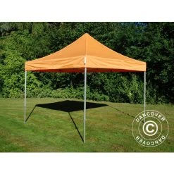 DANCOVER Tente Pliante Chapiteau Pliable Tonnelle Pliante Barnum Pliant FleXtents PRO 3x3m Orange - Orange -Pergola Soldes 12729288 3