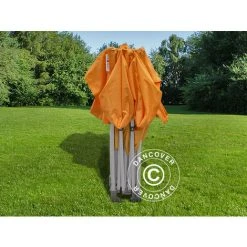 DANCOVER Tente Pliante Chapiteau Pliable Tonnelle Pliante Barnum Pliant FleXtents PRO 3x3m Orange - Orange -Pergola Soldes 12729288 4