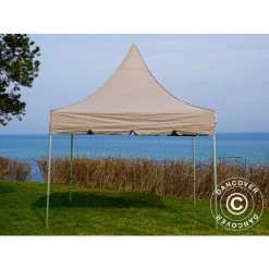DANCOVER Tente Pliante Chapiteau Pliable Tonnelle Pliante Barnum Pliant FleXtents PRO Peak Pagoda 3x3m Latte - Latte 10 DANCOVER Tente Pliante Chapiteau Pliable Tonnelle Pliante Barnum Pliant FleXtents PRO Peak Pagoda 3x3m Latte - Latte -Pergola Soldes 12729353 4