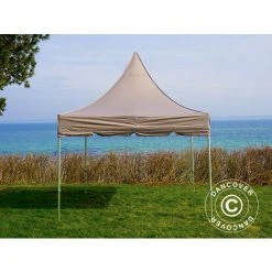 DANCOVER Tente Pliante Chapiteau Pliable Tonnelle Pliante Barnum Pliant FleXtents PRO Peak Pagoda 3x3m Latte - Latte 11 DANCOVER Tente Pliante Chapiteau Pliable Tonnelle Pliante Barnum Pliant FleXtents PRO Peak Pagoda 3x3m Latte - Latte -Pergola Soldes 12729353 5