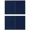 VidaXL Paroi De Tente De Réception 2pcs Avec Fermeture éclair PE Bleu - Bleu 1 VidaXL Paroi De Tente De Réception 2pcs Avec Fermeture éclair PE Bleu - Bleu -Pergola Soldes 12823835 1