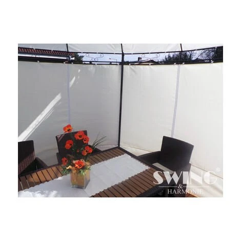 Tonnelle De Jardin Swing & Harmonie® Ronde Anthracite 5 Tonnelle De Jardin Swing & Harmonie® Ronde Anthracite – Image 3