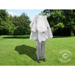 DANCOVER Tente Pliante Chapiteau Pliable Tonnelle Pliante Barnum Pliant FleXtents PRO "Morocco" 3x3m Blanc - Blanc -Pergola Soldes 12978337 3