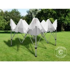 DANCOVER Tente Pliante Chapiteau Pliable Tonnelle Pliante Barnum Pliant FleXtents PRO "Morocco" 3x3m Blanc - Blanc -Pergola Soldes 12978337 4