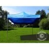 DANCOVER Tente Pliante Chapiteau Pliable Tonnelle Pliante Barnum Pliant FleXtents Basic V.2, 4x4m Bleu - Bleu -Pergola Soldes 12978347 1