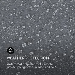 Blumfeldt Pantheon Roof Toit De Rechange Pour Pergola De Jardin 3 X 6 M Gris -Pergola Soldes 12991472 3