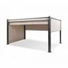 Blumfeldt Pantheon Cortina Pavillon Avec Auvent 3x4 M 4 Parois Latérales Beige -Pergola Soldes 12991636 1