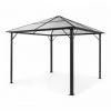 Blumfeldt Pantheon Solid Sky Pergola 3 X 3m Toît Polycarbonate -Pergola Soldes 12991777 1