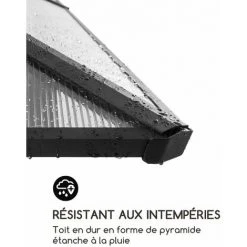 Blumfeldt Pantheon Solid Sky Pergola 3 X 3m Toît Polycarbonate -Pergola Soldes 12991777 4