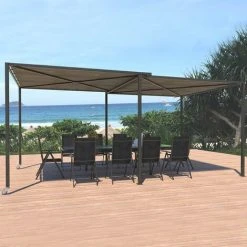 CONCEPT-USINE Pergola Coulissante Avec Roues 5,5x2,5m GIBARA - Gris 8 CONCEPT-USINE Pergola Coulissante Avec Roues 5,5x2,5m GIBARA - Gris -Pergola Soldes 13542561 2