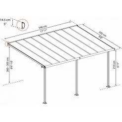 Palram - Canopia | Pergola Olympia 3X5.5 Blanche 11 Palram - Canopia | Pergola Olympia 3X5.5 Blanche -Pergola Soldes 13736153 5