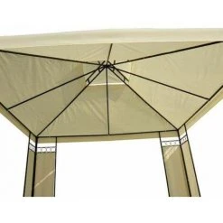 Bc-elec - 5300-0012 Tente De Réception, Tonnelle, Barnum, Pavillon De Jardin, Beige 3 X 3 M - Beige 10 Bc-elec - 5300-0012 Tente De Réception, Tonnelle, Barnum, Pavillon De Jardin, Beige 3 X 3 M - Beige -Pergola Soldes 138761 4