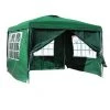 WILTEC Tonnelle De Jardin 3x3m Verte Avec Panneaux Latéraux Amovibles Grandes Fenêtres Tente Fête Camping -Pergola Soldes 13941392 1