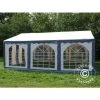 DANCOVER Tente De Réception Original 4x6m PVC, Gris/Blanc - Blanc / Gris 2 DANCOVER Tente De Réception Original 4x6m PVC, Gris/Blanc - Blanc / Gris -Pergola Soldes 14004158 1