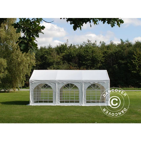 DANCOVER Tente De Réception Original 5x6m PVC, Blanc - Blanc 4 DANCOVER Tente De Réception Original 5x6m PVC, Blanc - Blanc – Image 2