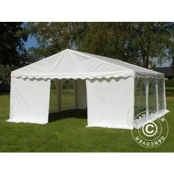 DANCOVER Tente De Réception Original 5x6m PVC, Blanc - Blanc 9 DANCOVER Tente De Réception Original 5x6m PVC, Blanc - Blanc -Pergola Soldes 14004165 3