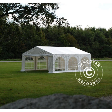 DANCOVER Tente De Réception Original 5x6m PVC, Blanc - Blanc 6 DANCOVER Tente De Réception Original 5x6m PVC, Blanc - Blanc – Image 4