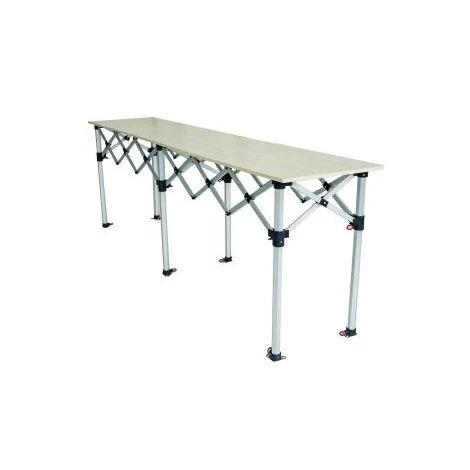 INTEROUGE Comptoir Table Pliante Hauteur Réglable 285x60cm Large Plateau Bois Mélaminé 3 INTEROUGE Comptoir Table Pliante Hauteur Réglable 285x60cm Large Plateau Bois Mélaminé