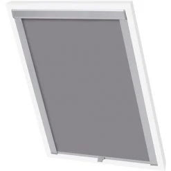 VIDAXL Store Occultant Roulant Gris CK04 - Habillages De Fenêtre - Stores Vénitiens Et Stores En Toile - Gris - Gris -Pergola Soldes 14265047 2