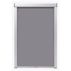 VIDAXL Store Occultant Roulant Gris MK08 - Habillages De Fenêtre - Stores Vénitiens Et Stores En Toile - Gris - Gris -Pergola Soldes 14265057 3