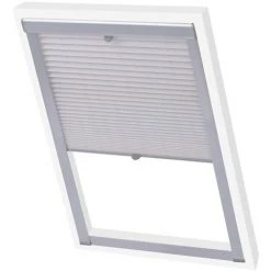 VIDAXL Store Plissé Blanc MK08 - Décorations - Habillages De Fenêtre - Stores Vénitiens Et Stores En Toile - Blanc - Blanc -Pergola Soldes 14265149 2