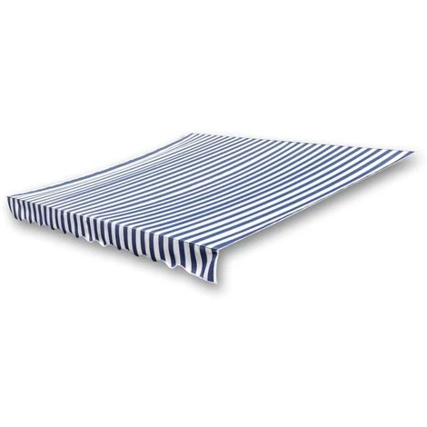 VIDAXL Toile D'auvent Bleu Et Blanc 336x246 Cm - Pelouses Et Jardins - Vie En Extérieur - Stores Extérieurs - Bleu - Bleu 5 VIDAXL Toile D'auvent Bleu Et Blanc 336x246 Cm - Pelouses Et Jardins - Vie En Extérieur - Stores Extérieurs - Bleu - Bleu – Image 3