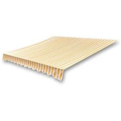 VIDAXL Toile D'auvent Orange Et Blanc 436 X 296 Cm - Pelouses Et Jardins - Vie En Extérieur - Stores Extérieurs - Orange - Orange -Pergola Soldes 14269885 3