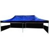 PrimeMatik - Tonnelle Pliante Tente Noir 300x600cm Avec Des Tissus Latéraux -Pergola Soldes 14659992 1
